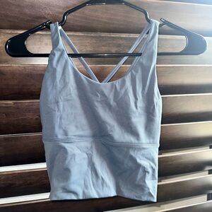 NVGTN stone grey matrix sports bra